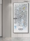 Thailand/泰国Bangkok/曼谷地图装饰画电子版素材