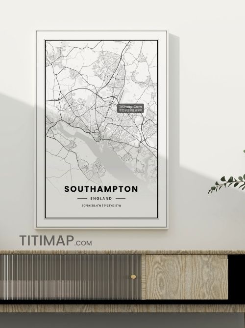 南安普顿 (Southampton)地图装饰画