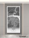 中国温州市地图装饰画电子版素材