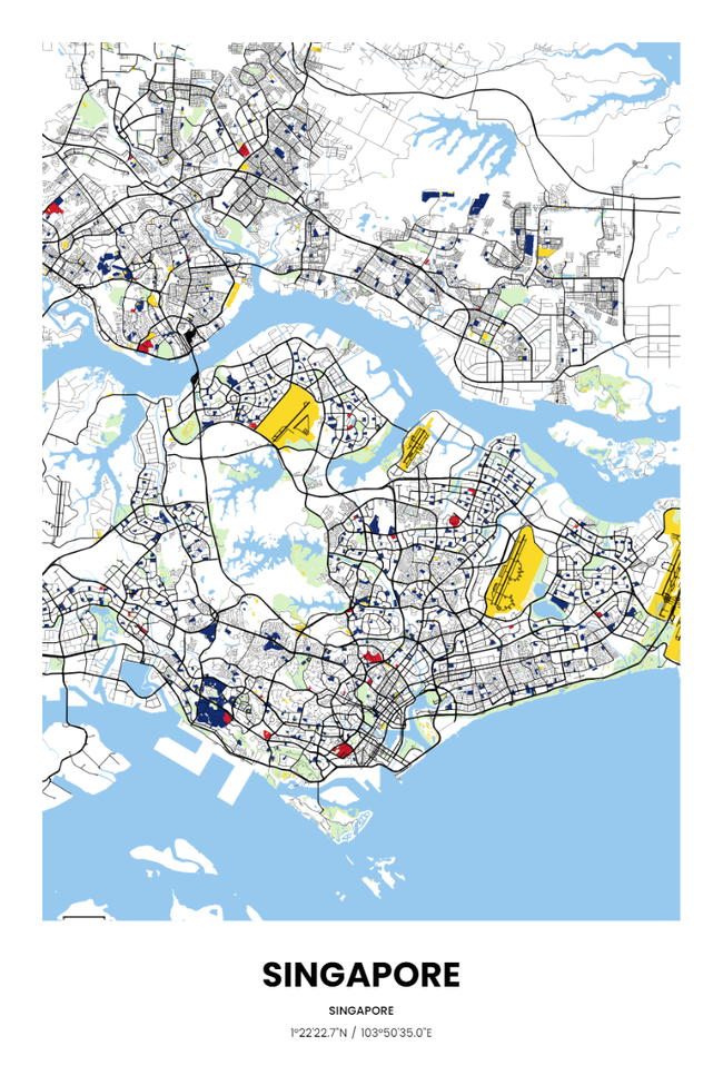 新加坡新加坡地图底图电子版素材