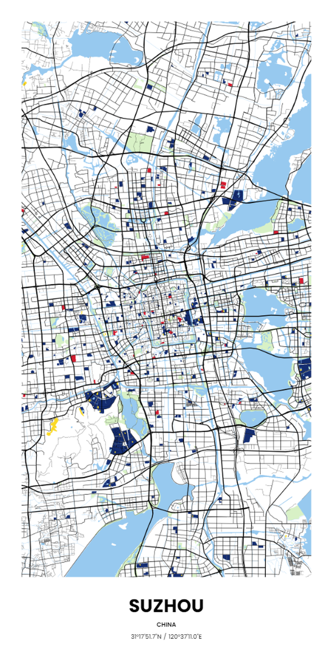 中国苏州市地图底图电子版素材