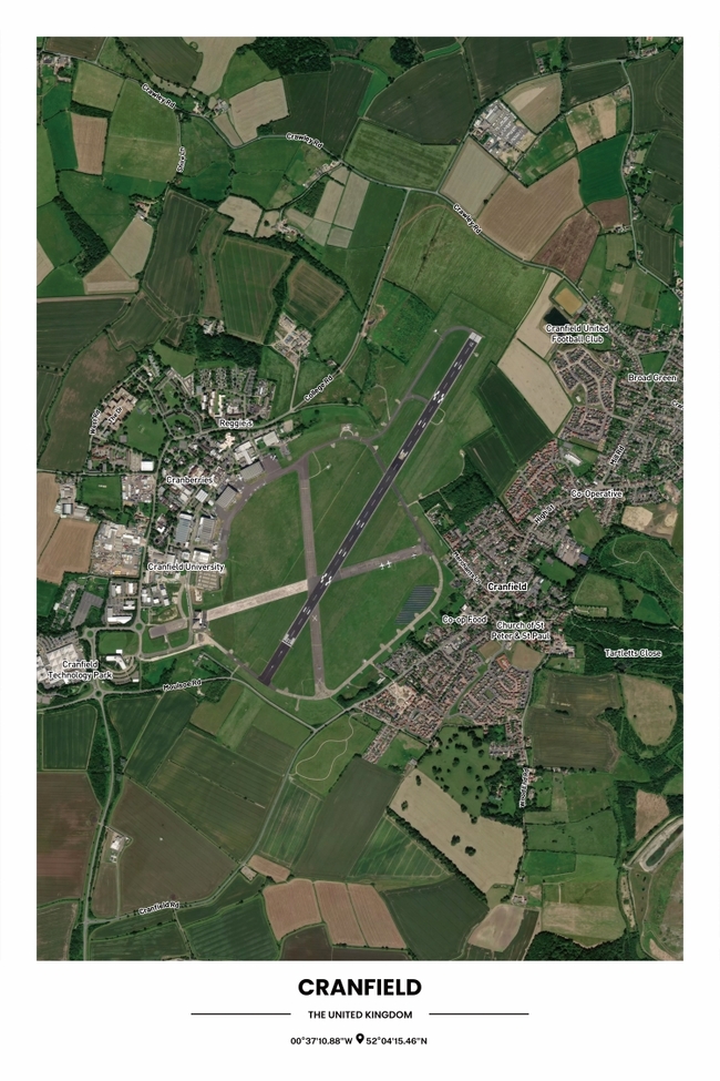 EnglandCranfield地图底图电子版素材