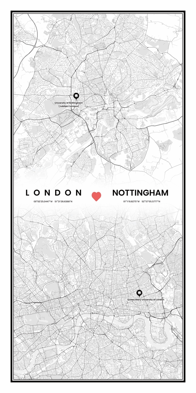 England/英格兰London/NOTTINGHAM地图底图电子版素材