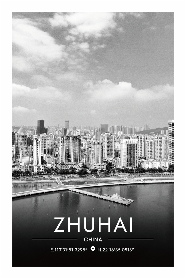 中国珠海市地图底图电子版素材