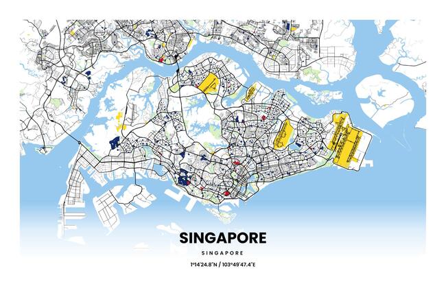 Singapore/新加坡Singapore/新加坡地图底图电子版素材