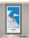 Viet Nam/越南Da Nang/岘港地图装饰画电子版素材