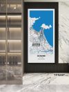 Viet Nam/越南Da Nang/岘港地图装饰画电子版素材