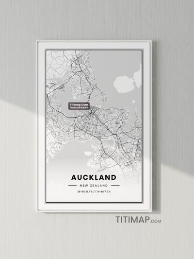 Auckland/奥克兰地图装饰画