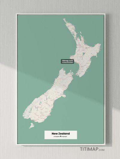 New Zealand/新西兰地图装饰画