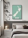 New Zealand/新西兰New Zealand/新西兰地图装饰画电子版素材