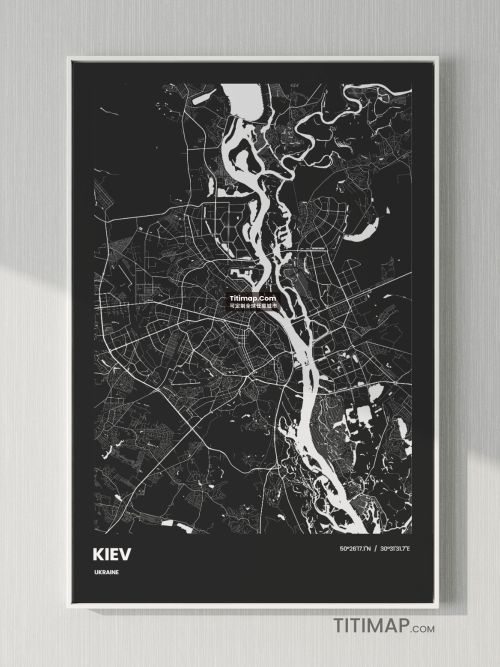 Kiev/基辅地图装饰画