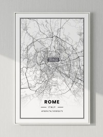 Rome/罗马地图装饰画