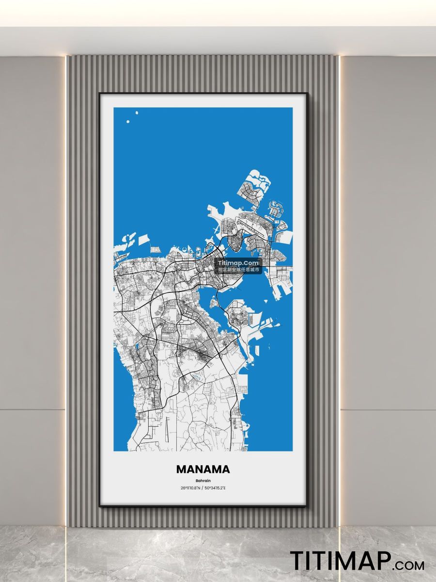 MANAMA/麦纳麦装饰画地图电子版素材