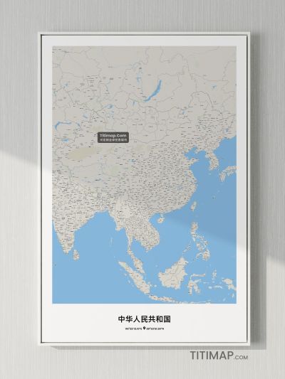 中国地图装饰画