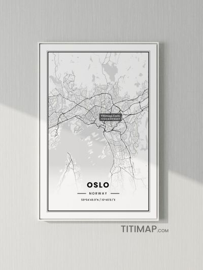 奥斯陆 (Oslo)地图装饰画