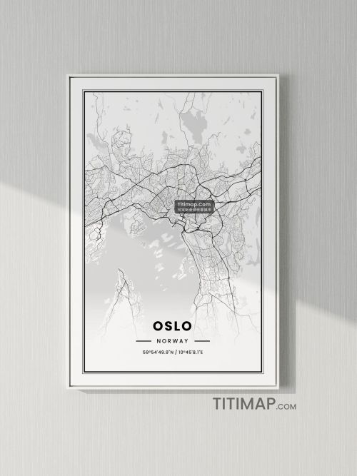 奥斯陆 (Oslo)地图装饰画