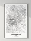Viet Nam/越南Ho Chi Minh city/胡志明市地图装饰画电子版素材