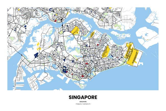 Singapore/新加坡Singapore/新加坡地图底图电子版素材