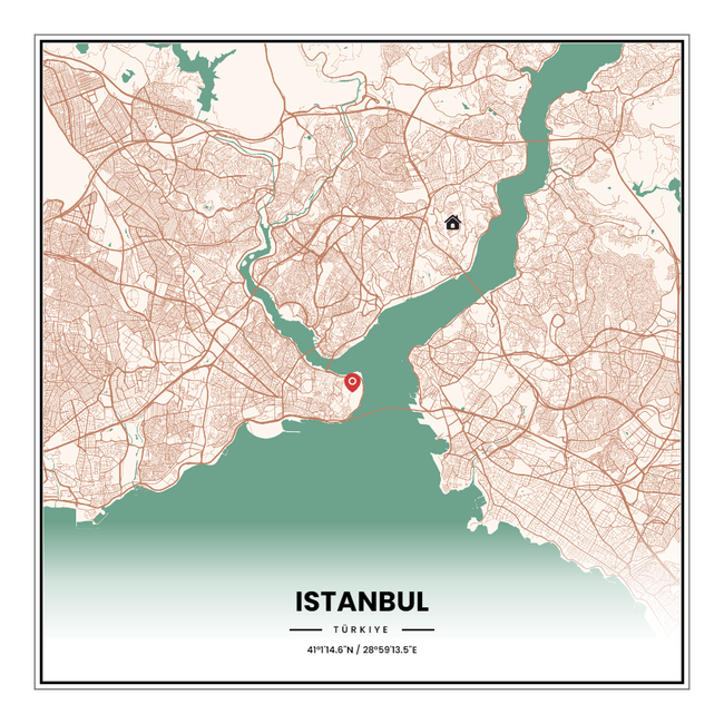 Türkiye/土耳其Istanbul/伊斯坦布尔地图底图电子版素材