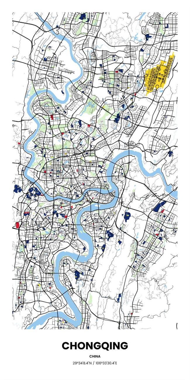 中国重庆市地图底图电子版素材